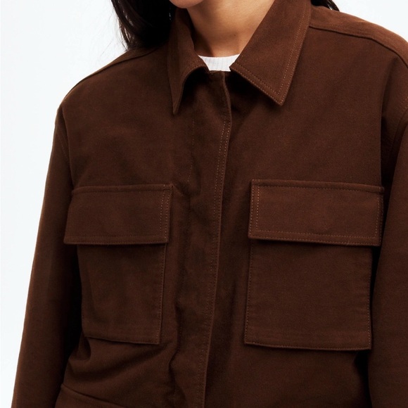 Madewell The Field Jacket – Size Small – Chocolate Brown – 100% Cotton/ NWT - Picture 2 of 9